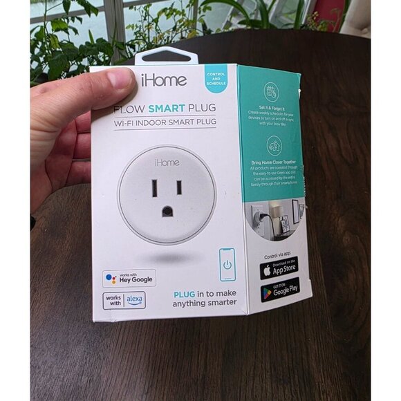 iHome Smart Plug Works with Alexa and Google Home, App Control, and Timer - Picture 1 of 11